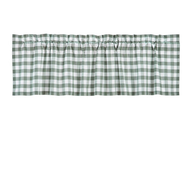 Annie Buffalo Green Check Valance Curtain 16